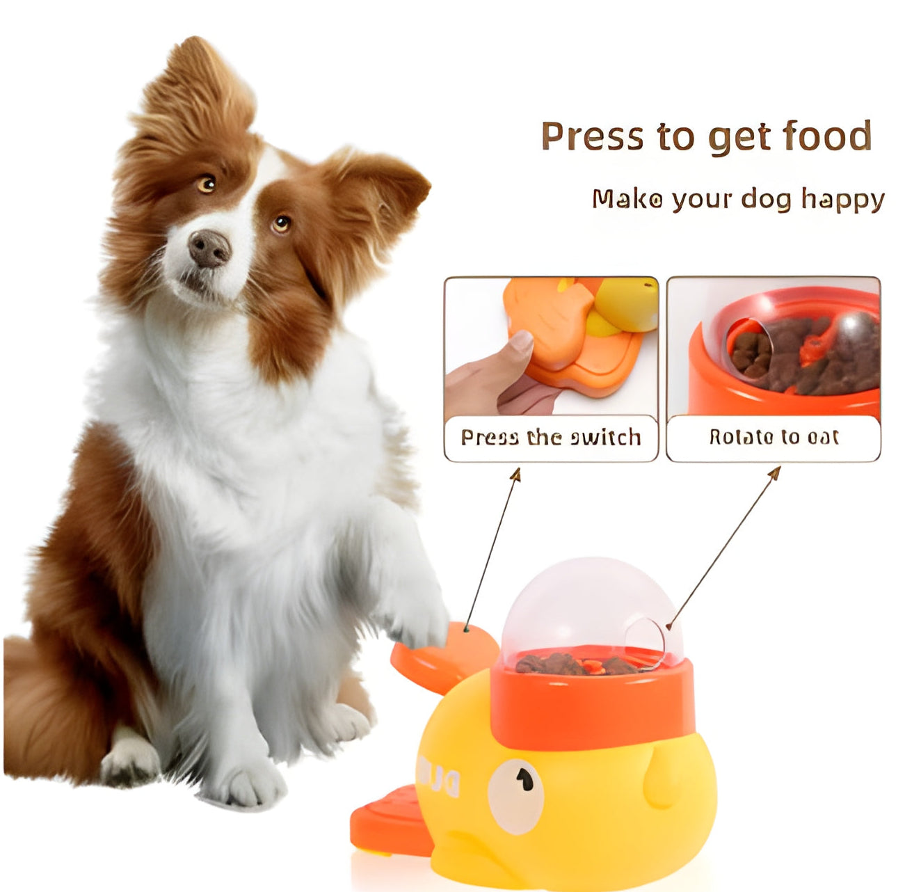 Cat Toy & Automatic Feeder – Interactive Pet Treat Dispenser for Cats & Dogs | Smart Food Training Toy